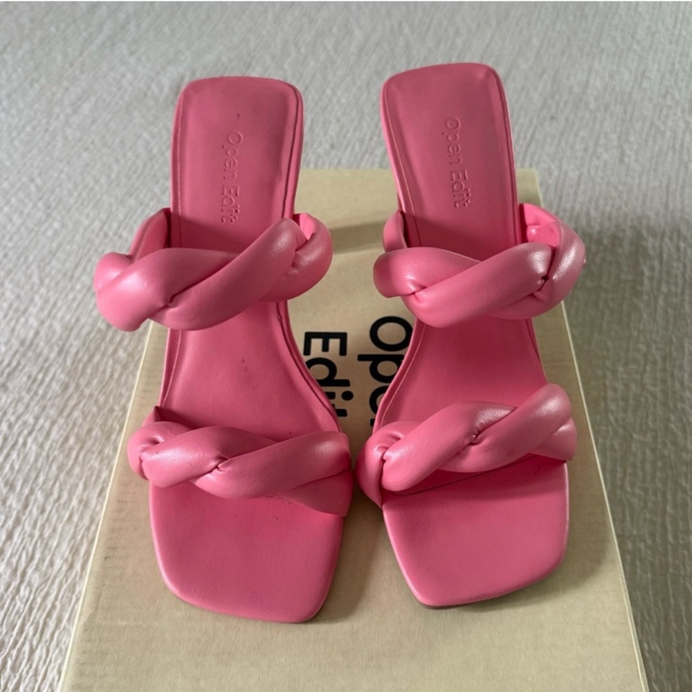 Open Edit Pink Heels